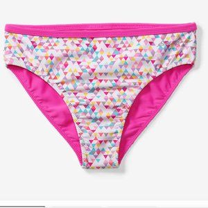 NWT Eddie Bauer Girl's Reversible Swim Bottoms Large